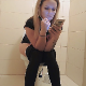 A pretty Bulgarian girl sits down on a toilet and immediately takes a wet-sounding shit that comes out with explosive force. She continues to push while looking at her cell phone and vaping. Some brown seen on TP. About 720P HD. About 10 minutes.